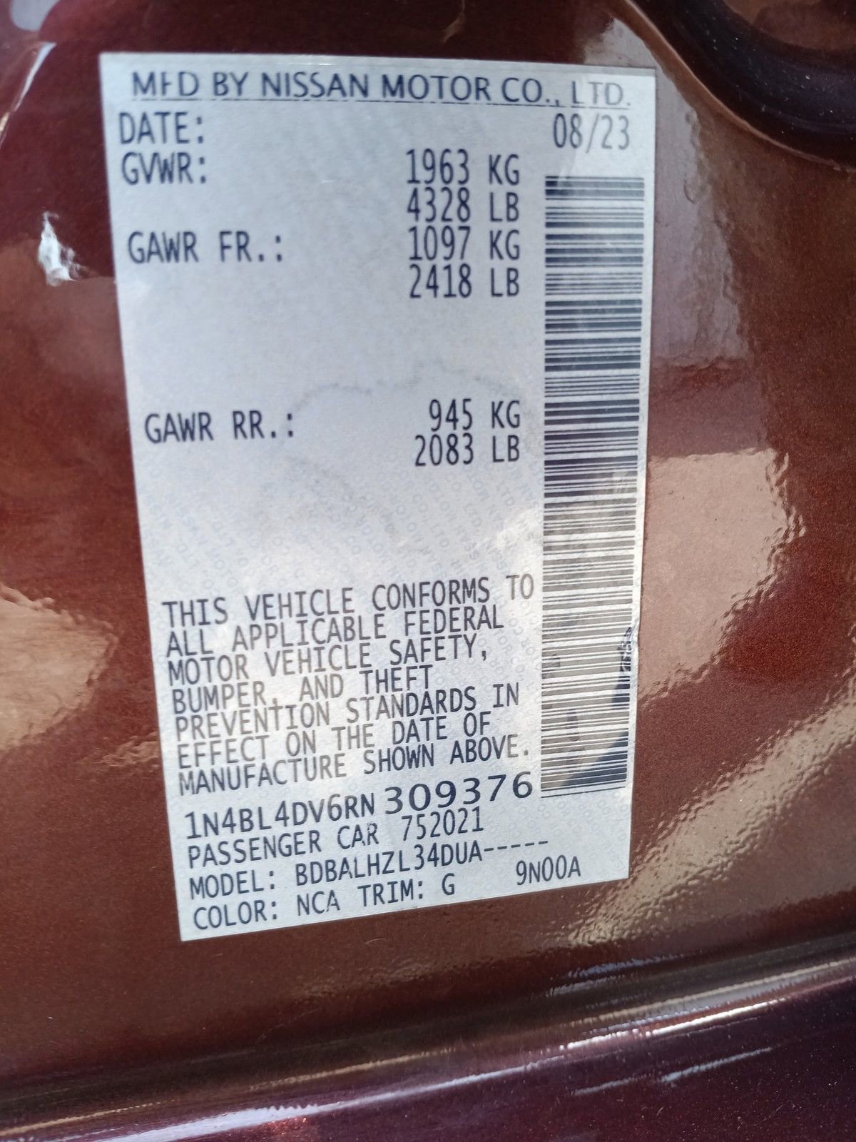 Used 2024 Nissan Altima 2.5 SV image 30