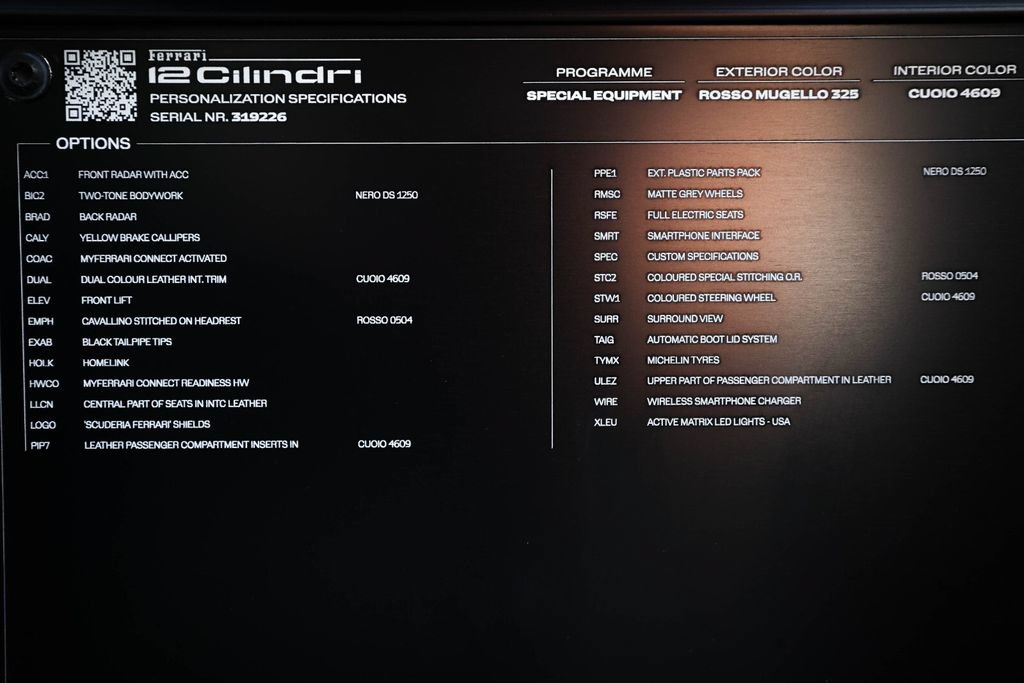 Certified 2025 Ferrari 12Cilindri RWD image 52