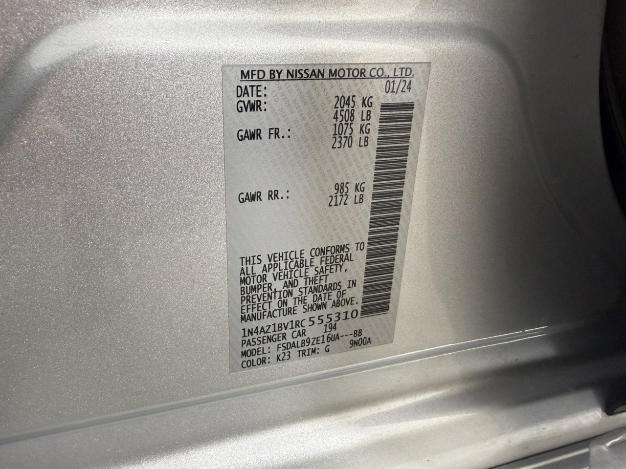 Used 2024 Nissan Leaf S image 23