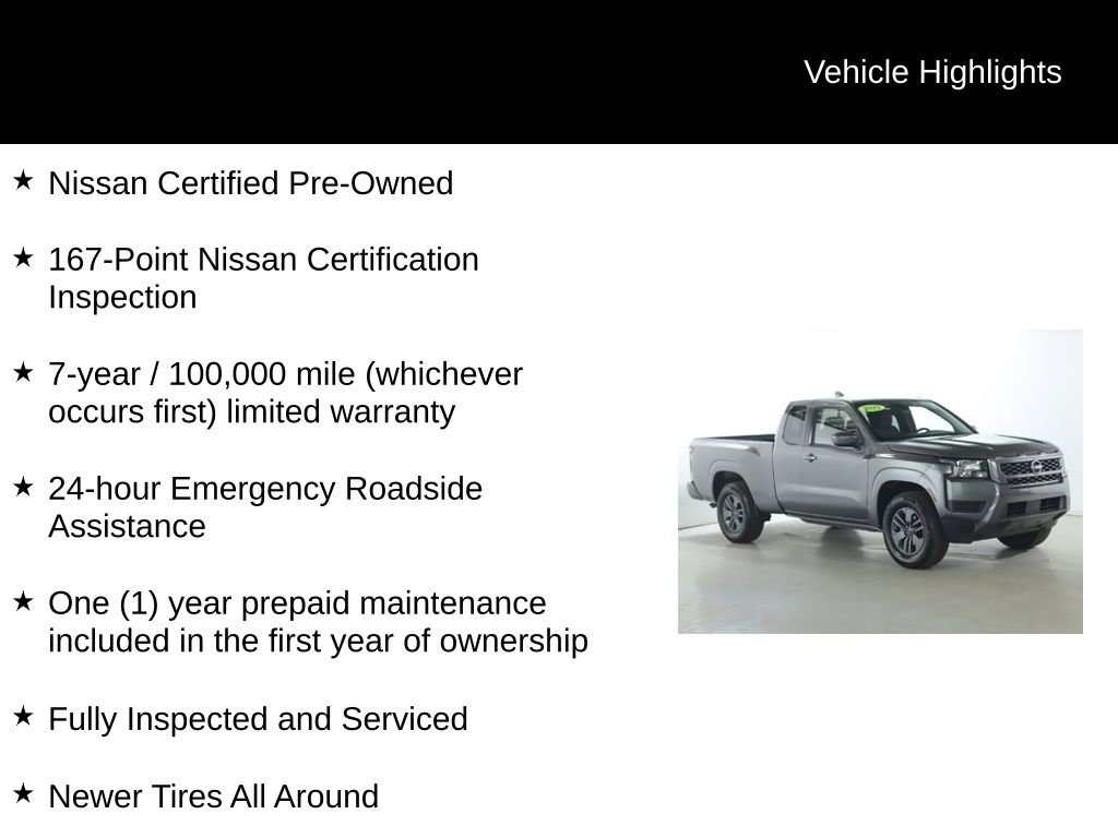 Certified 2025 Nissan Frontier SV image 4