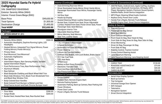 New 2025 Hyundai Santa Fe Calligraphy image 9