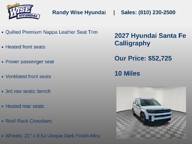 New 2027 Hyundai Santa Fe Calligraphy AWD/4WD image 20