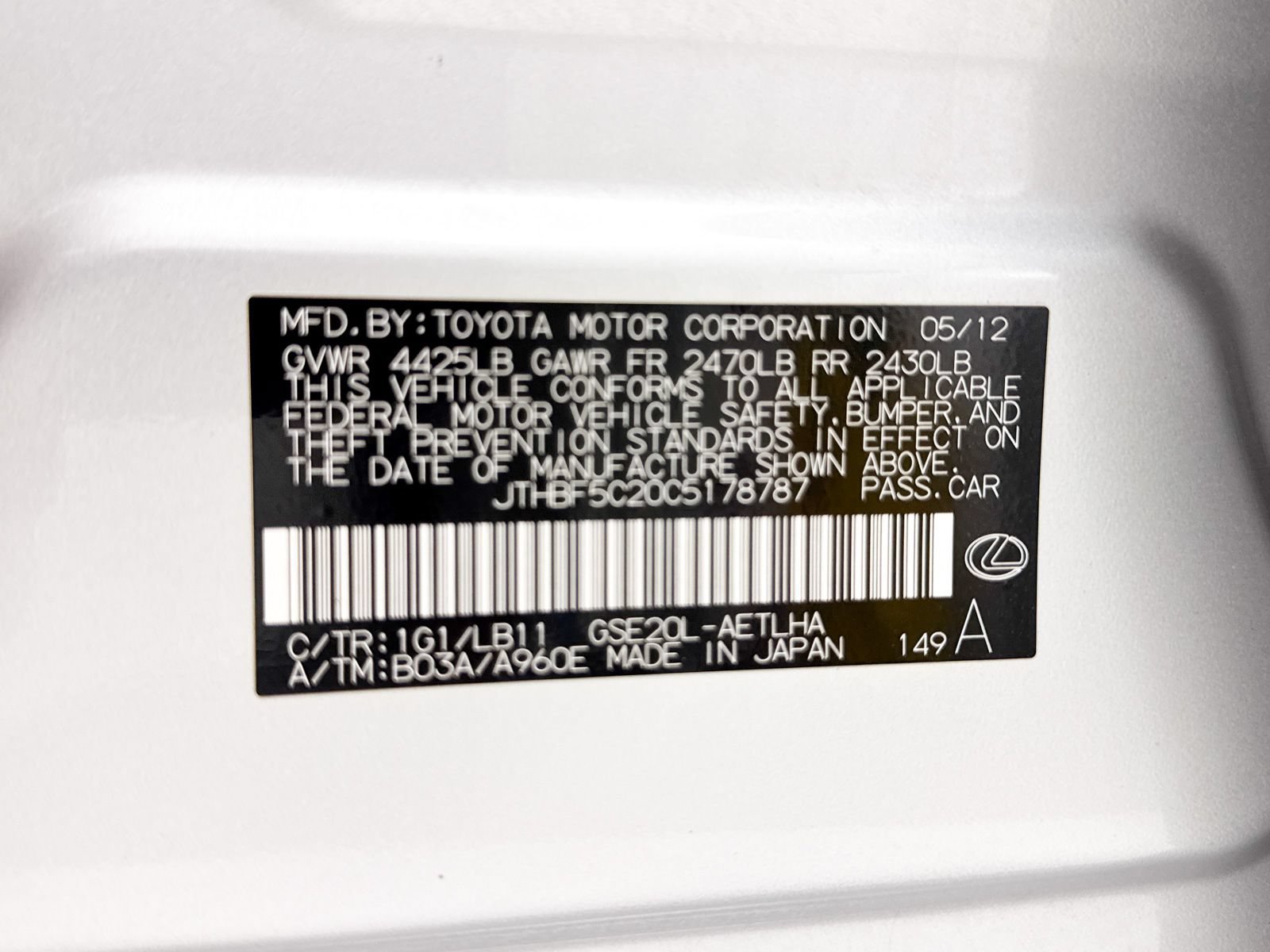 Used 2012 Lexus IS 250 w/ Premium Pkg Value Edition RWD image 28