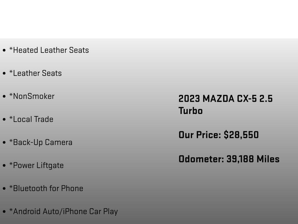 Used 2023 MAZDA CX-5 AWD 2.5 Turbo image 6