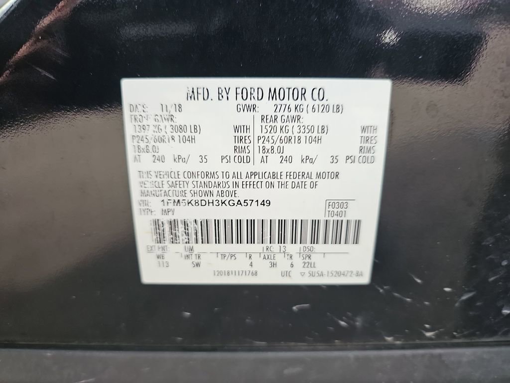 Used 2019 Ford Explorer XLT w/ Equipment Group 202A AWD/4WD image 39