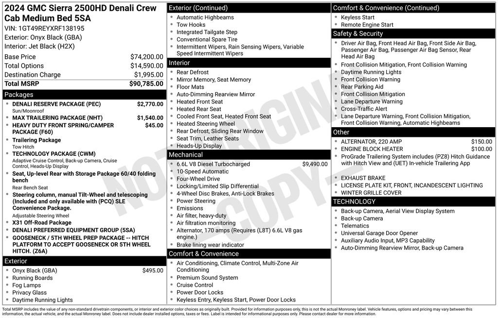 Used 2024 GMC Sierra 2500 Denali w/ Denali Reserve Package AWD/4WD image 47
