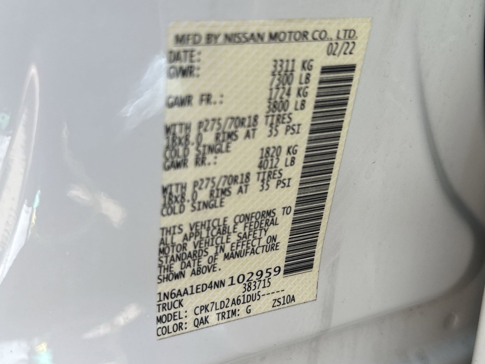 Used 2022 Nissan Titan PRO-4X w/ Off Road Protection Package AWD/4WD image 29
