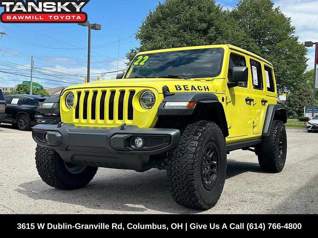 Used 2022 Jeep Wrangler Unlimited Sport w/ Xtreme Recon 35" Tire Package AWD/4WD image 1