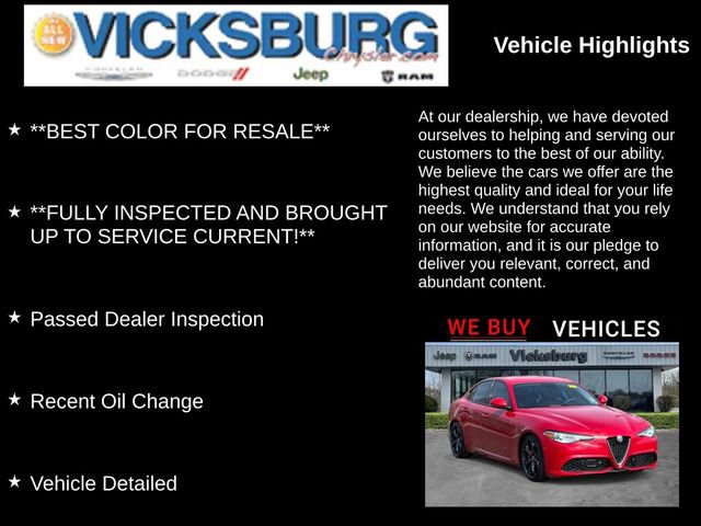 Used 2017 Alfa Romeo Giulia Ti w/ TI 19" Sport Package image 7