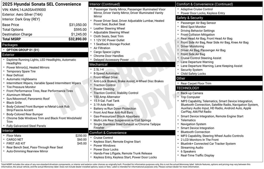 Certified 2025 Hyundai Sonata SEL FWD image 24