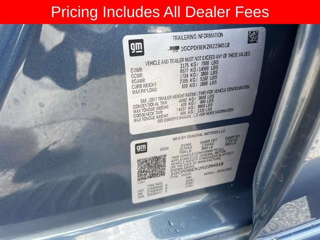 Used 2024 Chevrolet Silverado 1500 Custom w/ Turbomax Blackout Package AWD/4WD image 37
