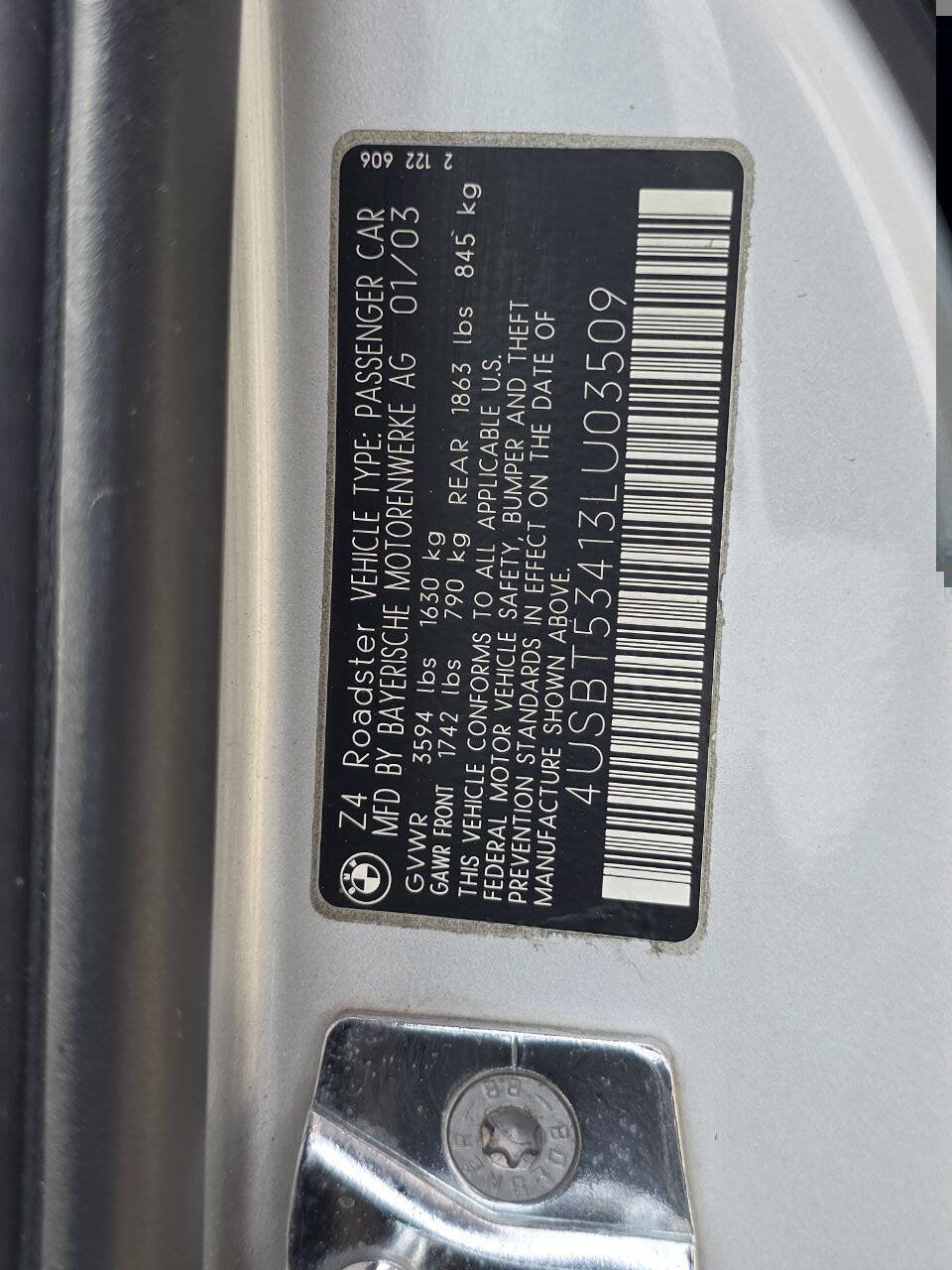 Used 2003 BMW Z4 3.0i image 26