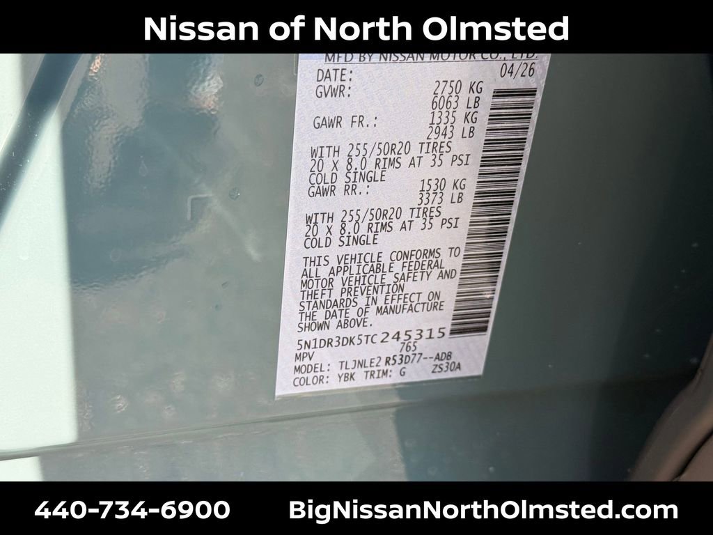 New 2026 Nissan Pathfinder Platinum AWD/4WD image 20