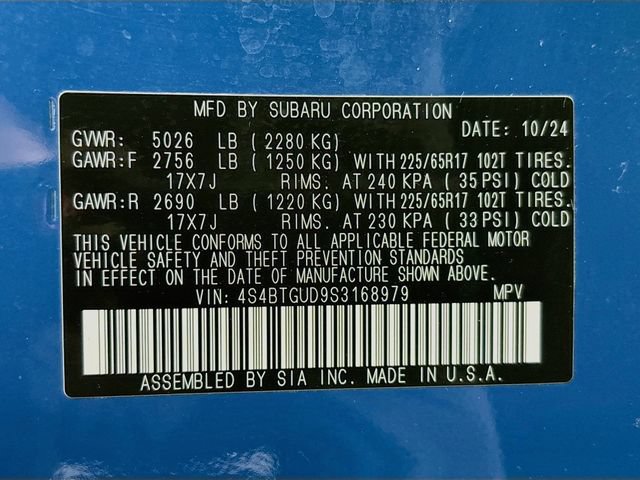 Certified 2025 Subaru Outback Wilderness AWD/4WD image 37