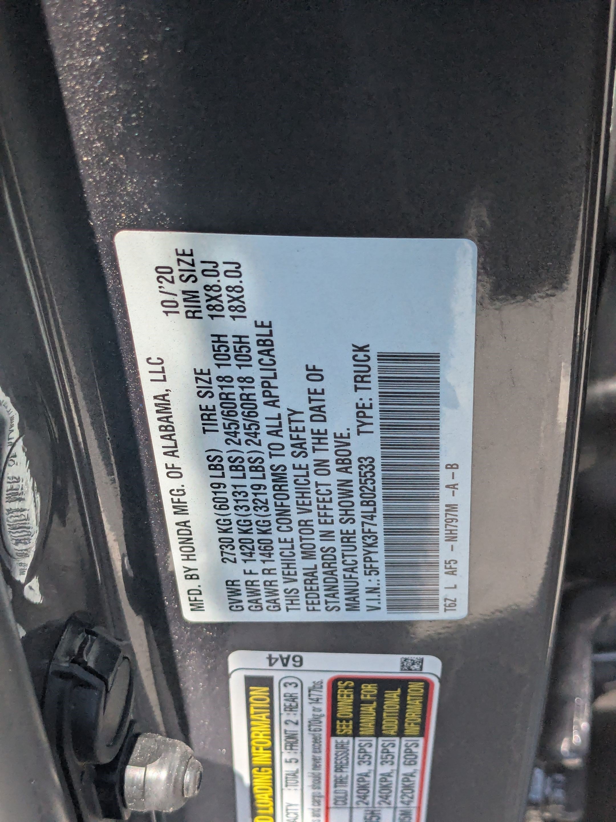 Used 2020 Honda Ridgeline RTL-E image 35