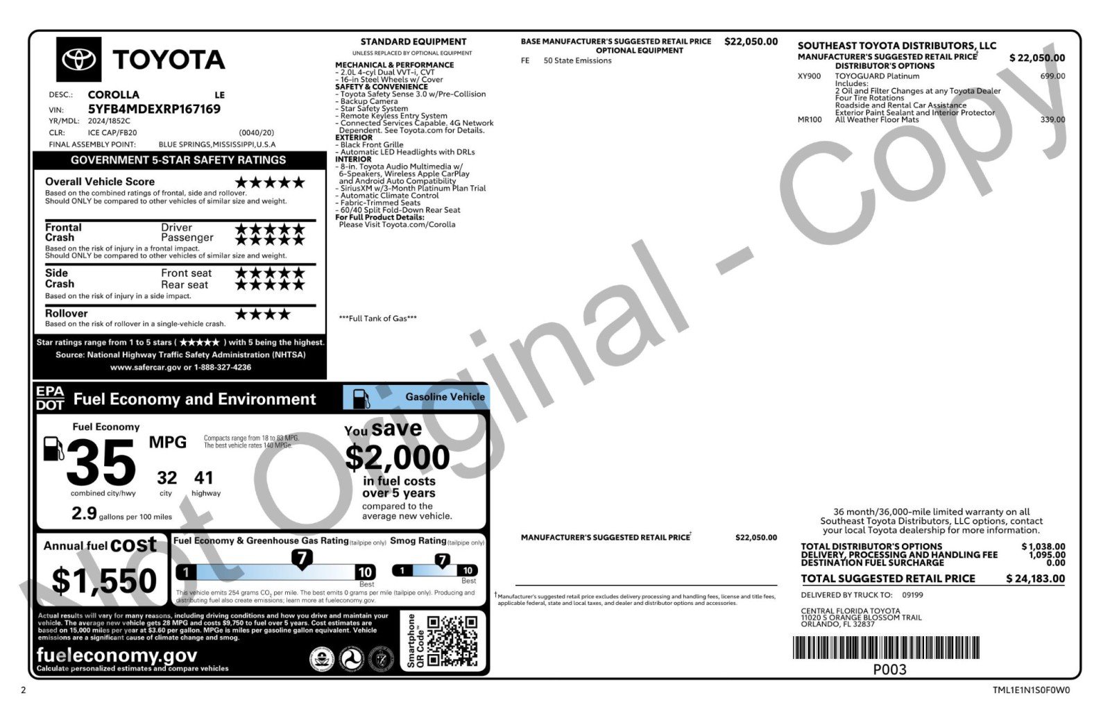 Used 2024 Toyota Corolla LE image 49