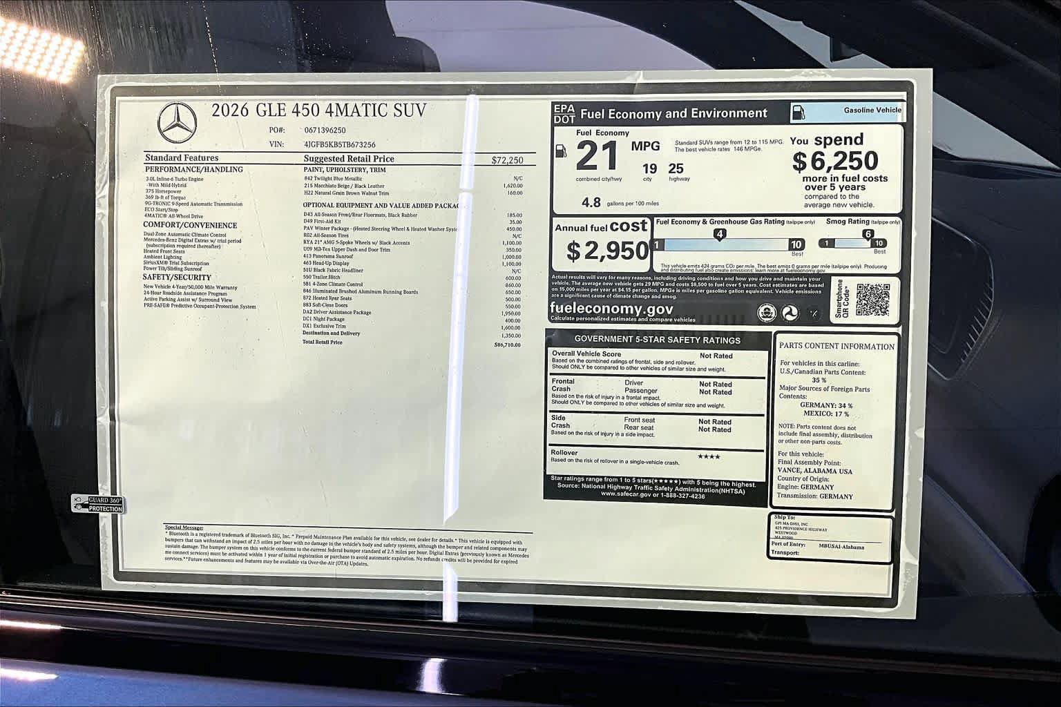 New 2026 Mercedes-Benz GLE 450 4MATIC image 18
