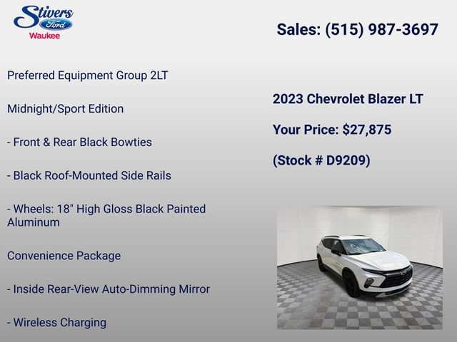 Used 2023 Chevrolet Blazer LT w/ Convenience Package AWD/4WD image 8