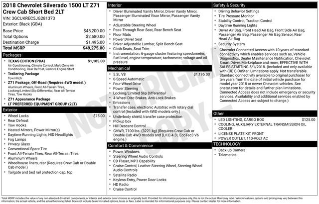 Used 2018 Chevrolet Silverado 1500 LT w/ Texas Edition image 35