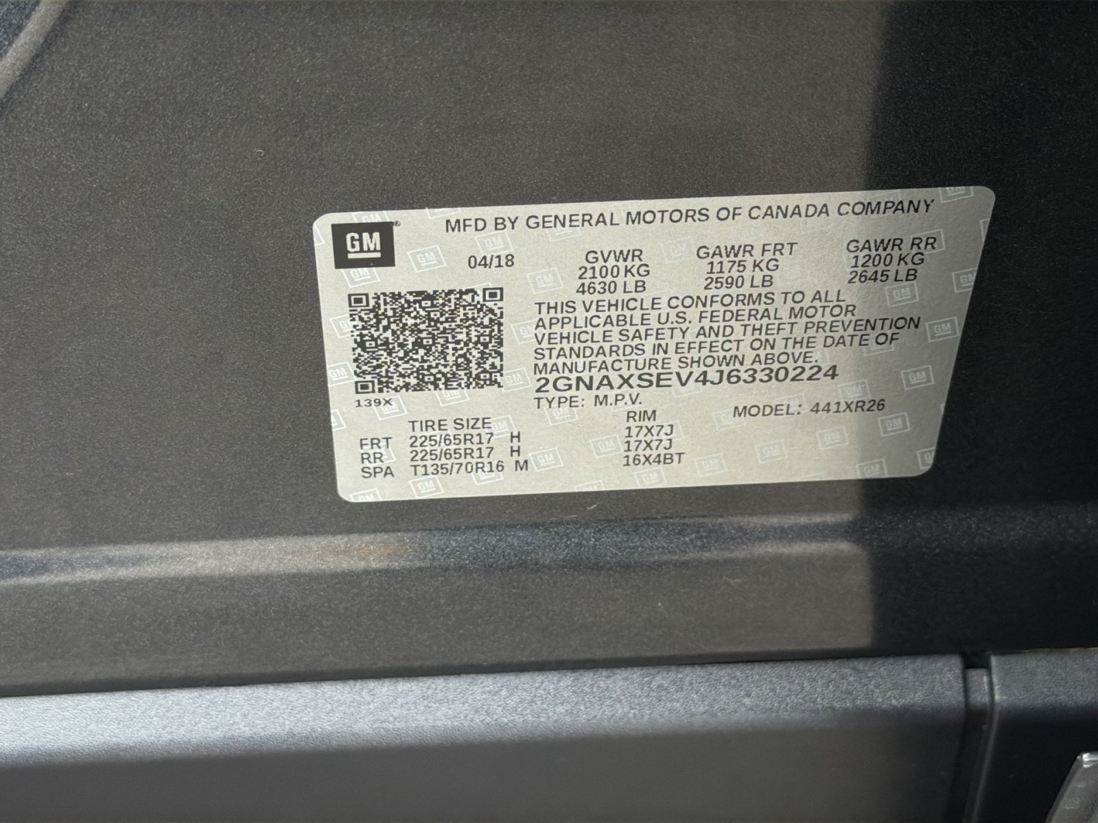 Used 2018 Chevrolet Equinox LT w/ Sun & Infotainment Package AWD/4WD image 28