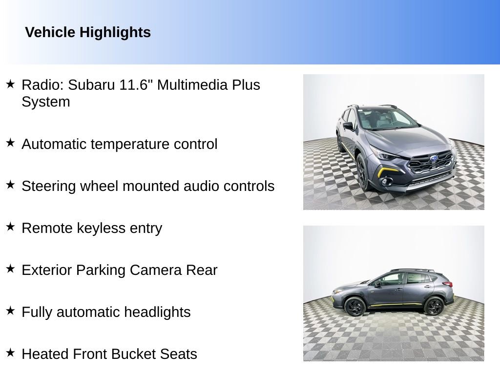 Used 2025 Subaru Crosstrek 2.5i Sport AWD/4WD image 2
