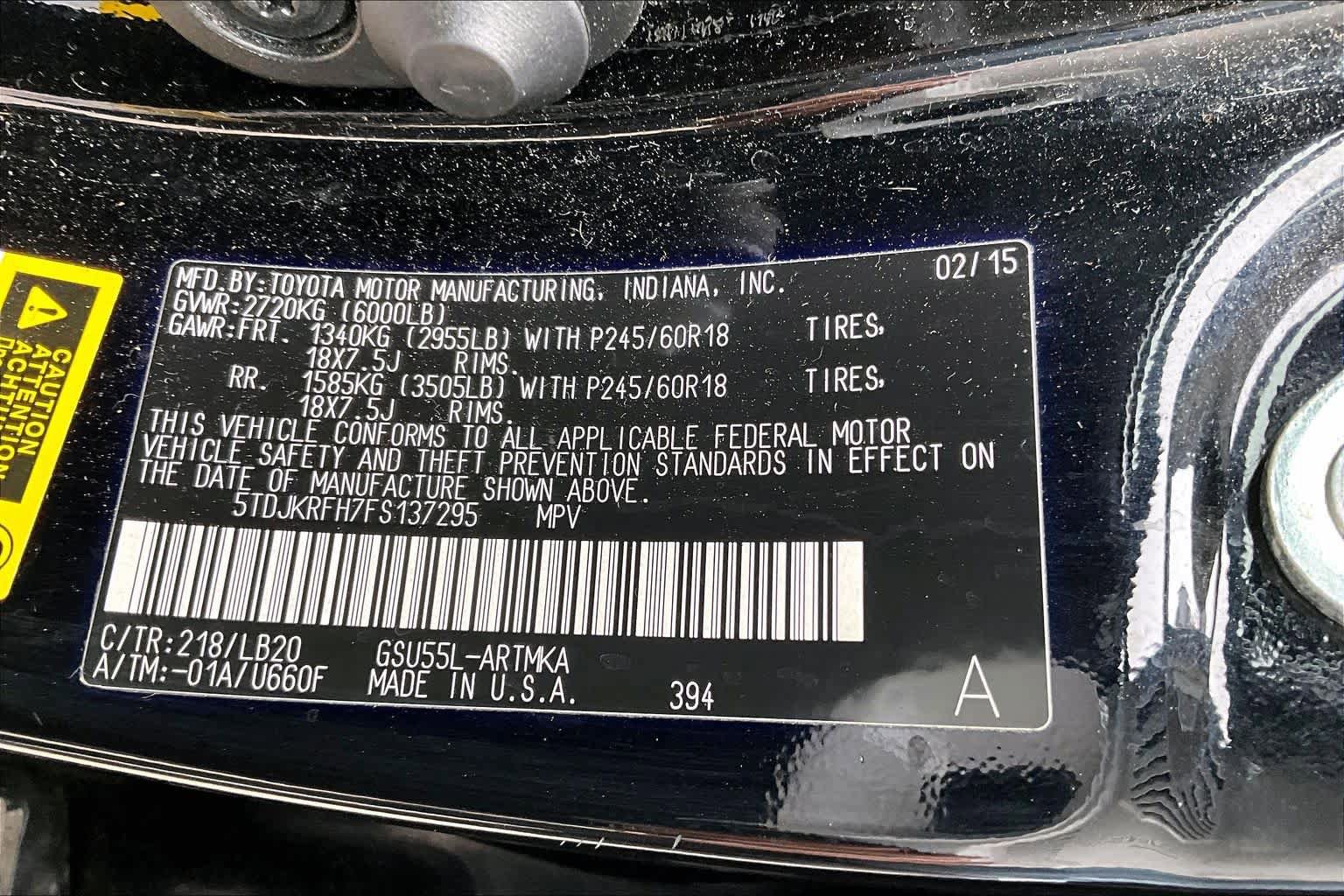 Used 2015 Toyota Highlander XLE AWD/4WD image 36