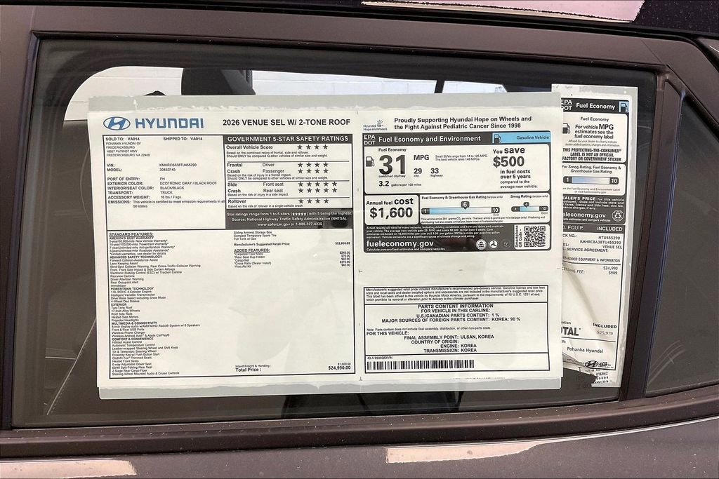 New 2026 Hyundai Venue SEL image 14