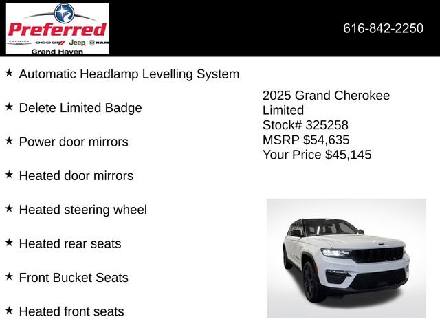 New 2025 Jeep Grand Cherokee Limited w/ Trailer Tow Package image 24