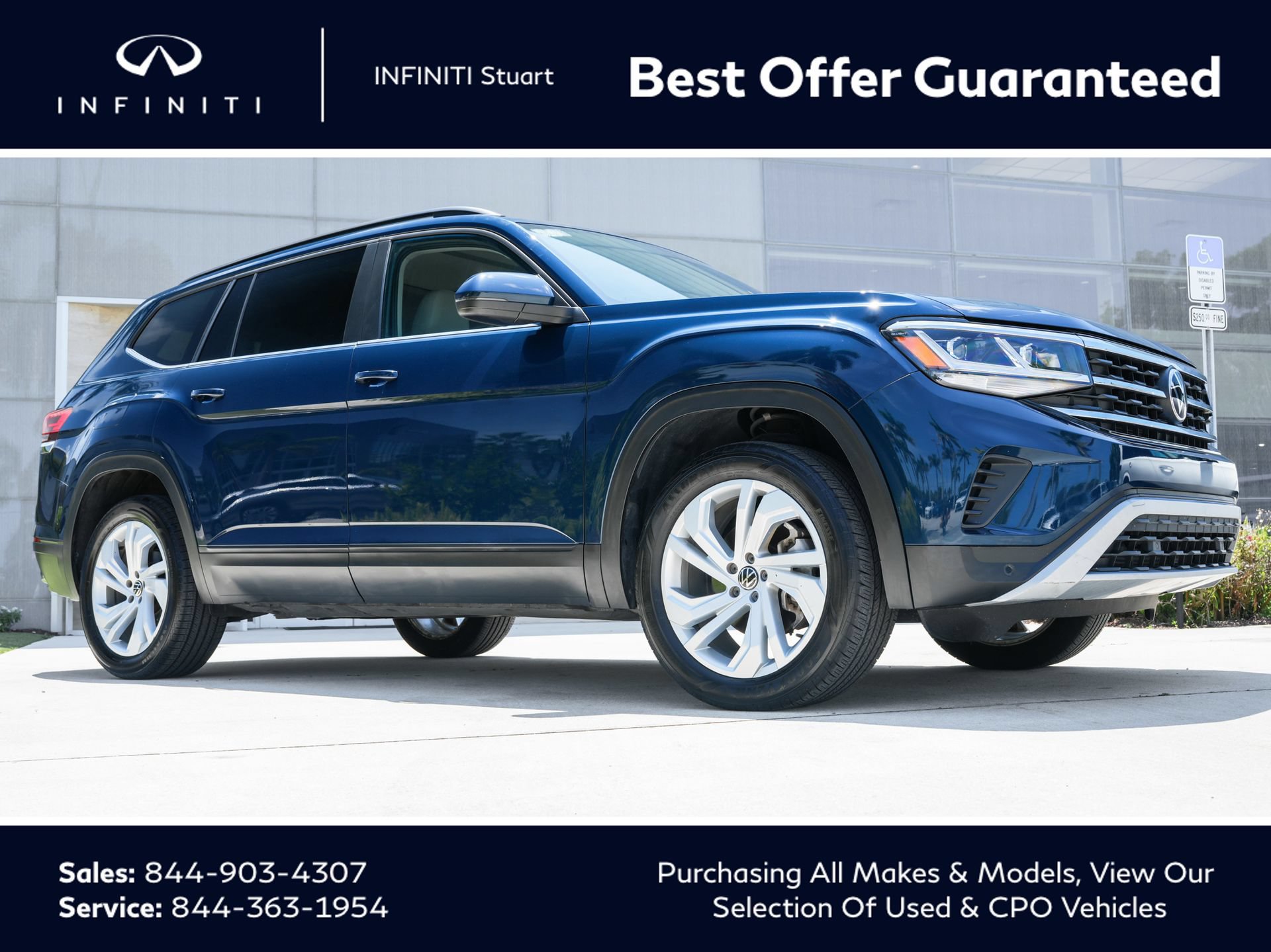Used 2022 Volkswagen Atlas SE w/ Panoramic Sunroof Package
