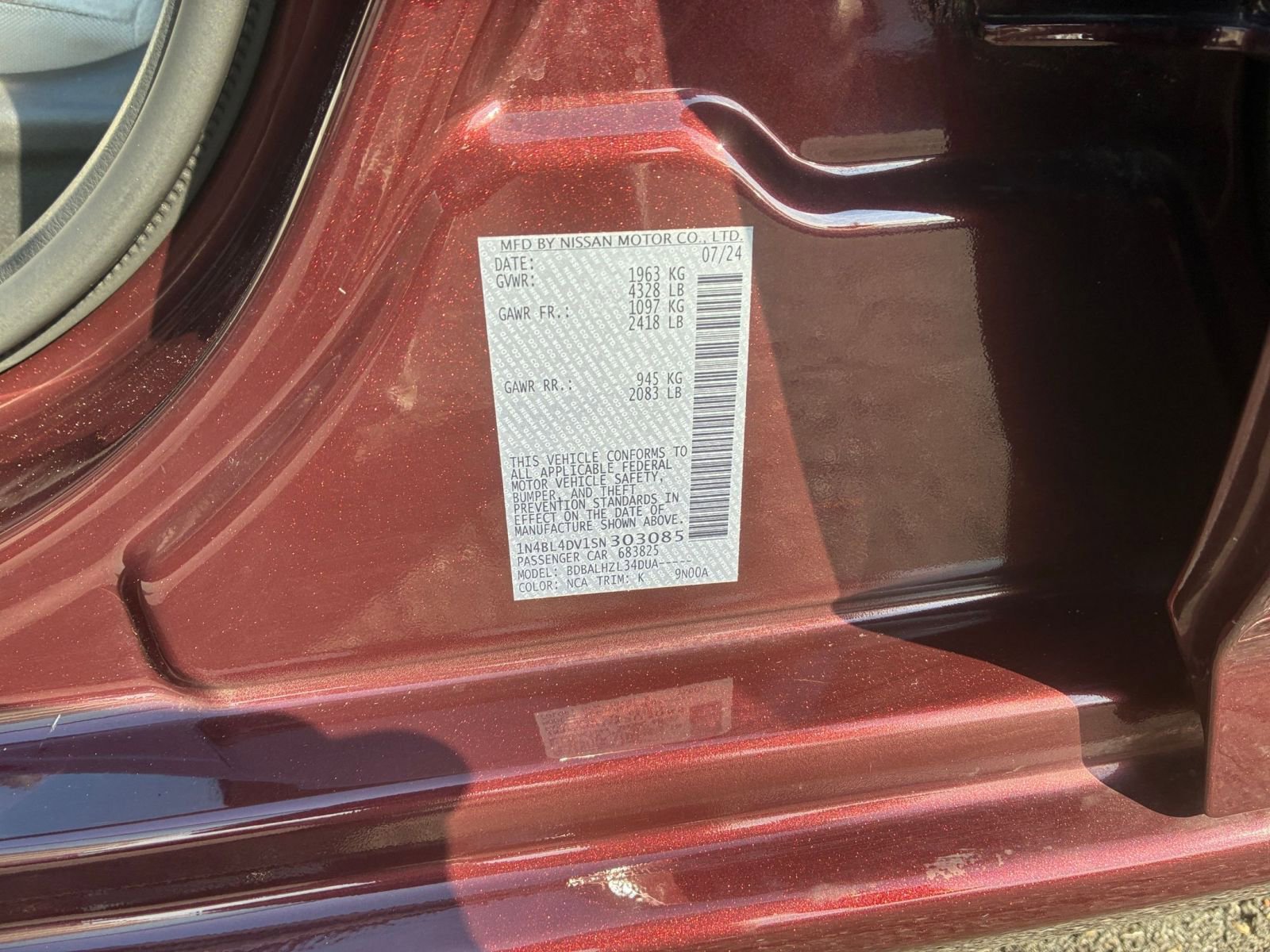 Used 2025 Nissan Altima 2.5 SV FWD image 23