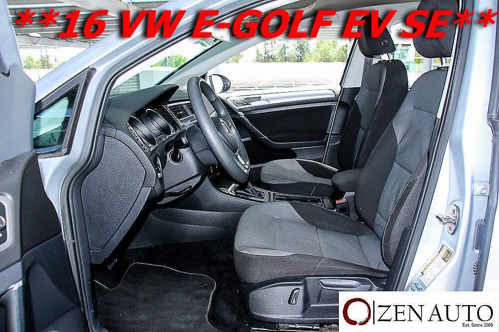Used 2016 Volkswagen e-Golf SE FWD image 23