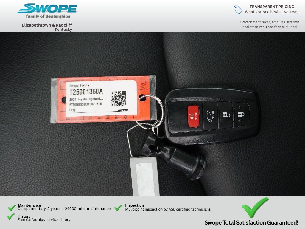 Used 2021 Toyota Highlander XLE AWD/4WD image 34
