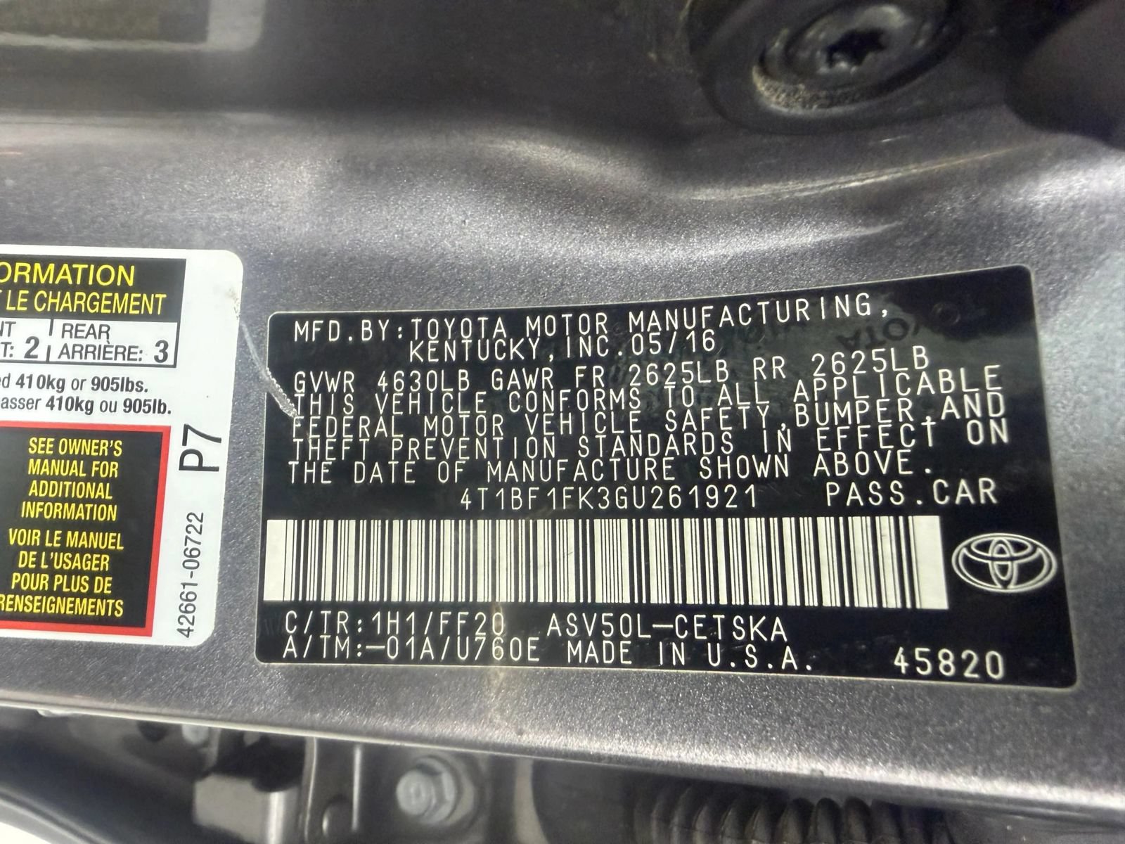 Used 2016 Toyota Camry SE FWD image 33