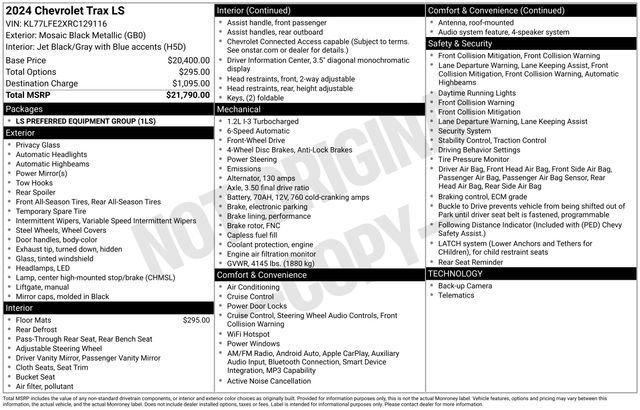 Certified 2024 Chevrolet Trax LS image 33