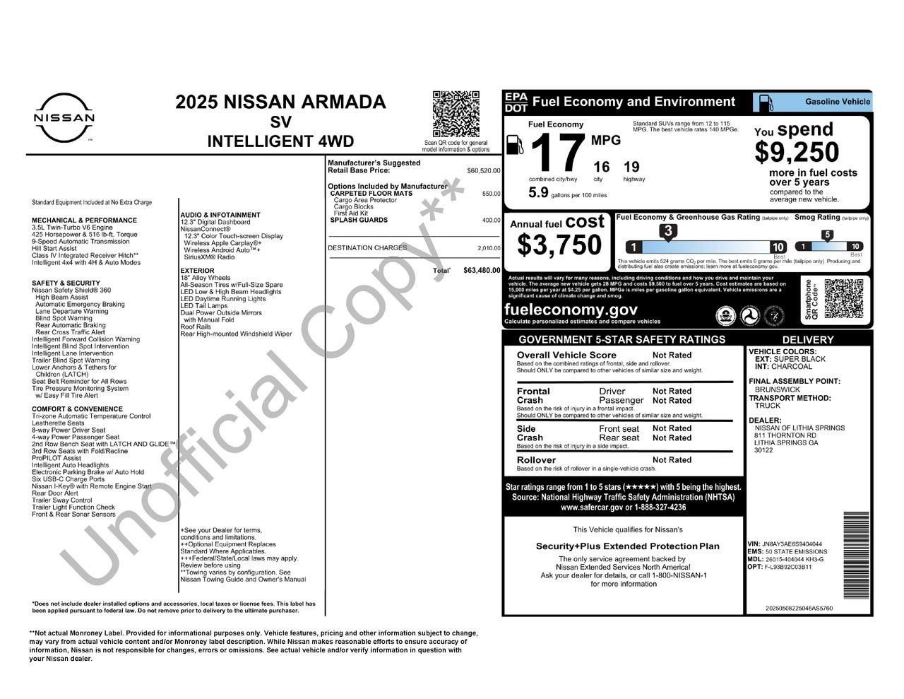 Certified 2025 Nissan Armada SV AWD/4WD image 34