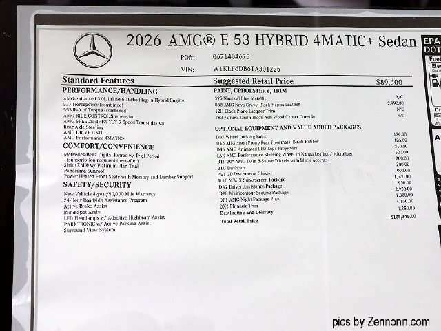 New 2026 Mercedes-Benz E 53 AMG e 4MATIC Sedan image 29