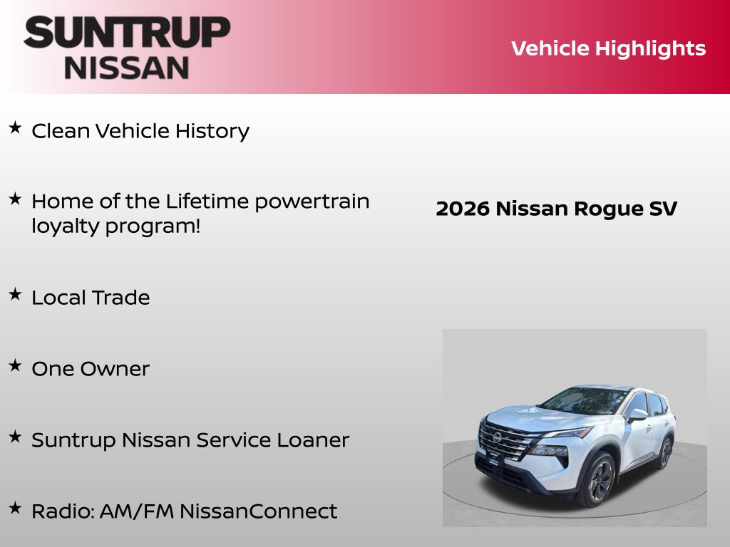 Certified 2026 Nissan Rogue SV AWD/4WD image 8