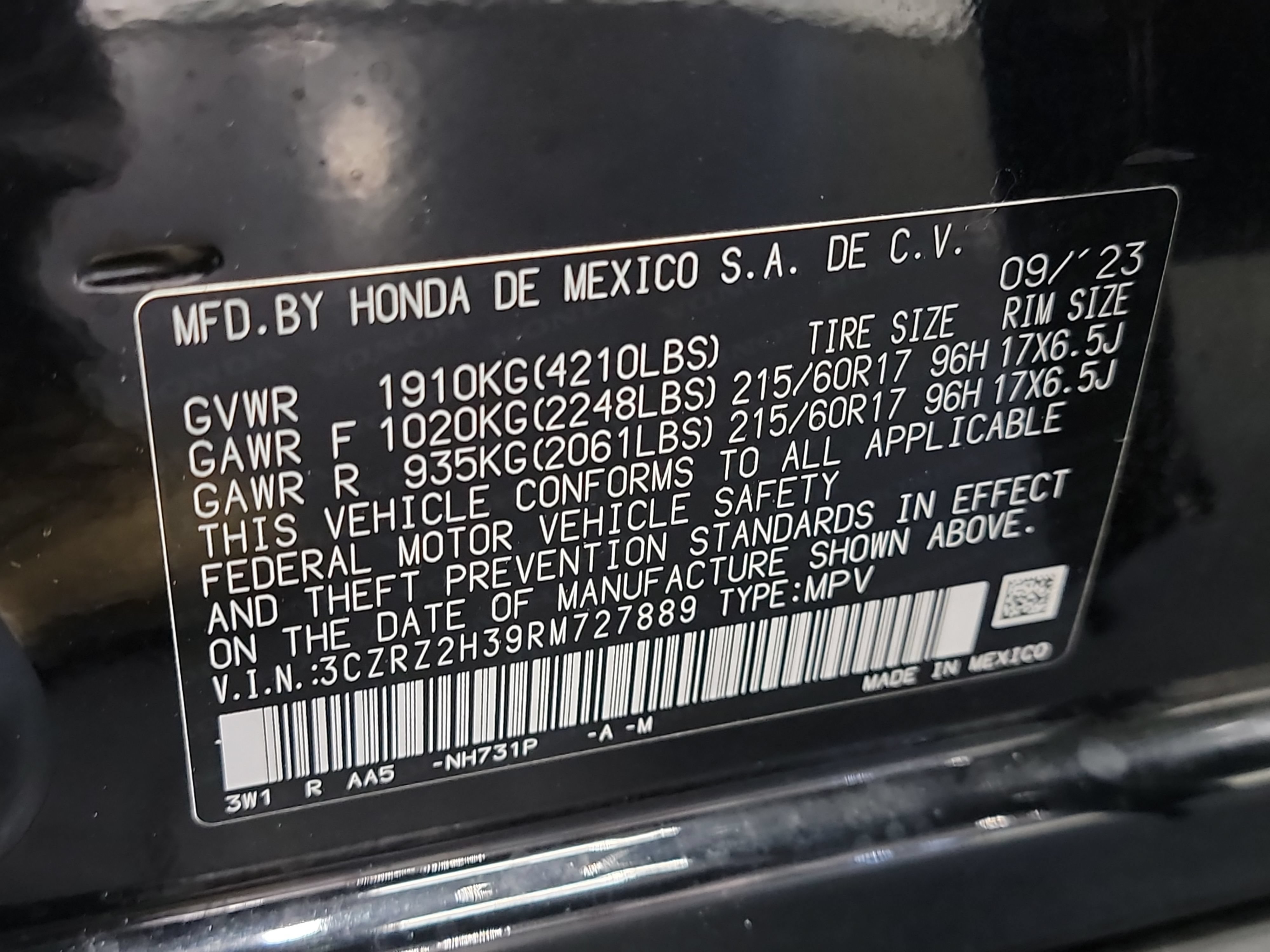 Used 2024 Honda HR-V LX image 32