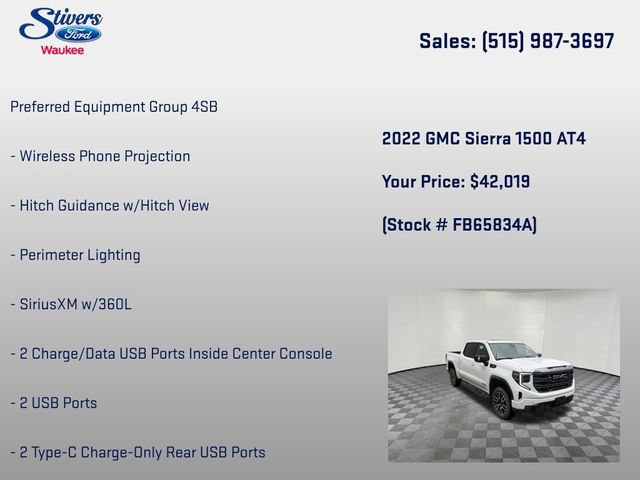 Used 2022 GMC Sierra 1500 AT4 w/ AT4 Preferred Package AWD/4WD image 31