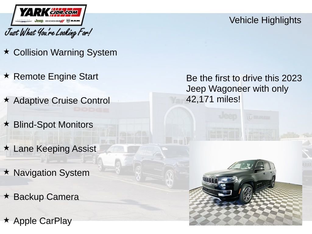 Certified 2023 Jeep Wagoneer Series II AWD/4WD image 12