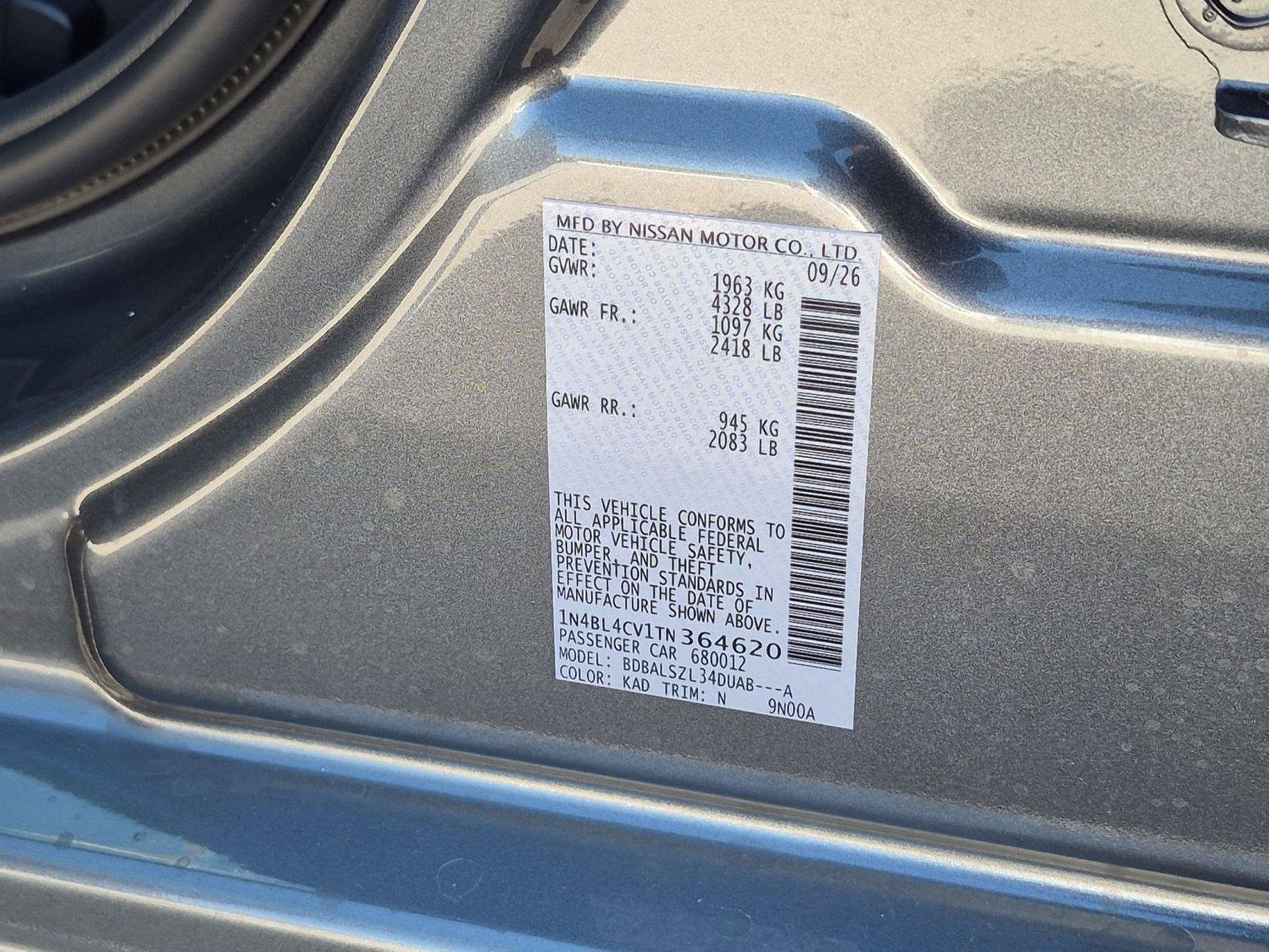 New 2026 Nissan Altima 2.5 SR w/ SR Premium Package FWD image 20