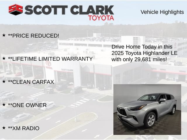 Used 2025 Toyota Highlander LE AWD/4WD image 12