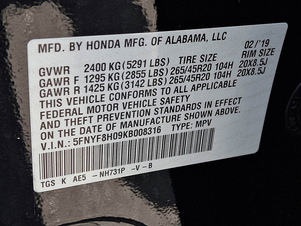 Used 2019 Honda Passport Elite image 21
