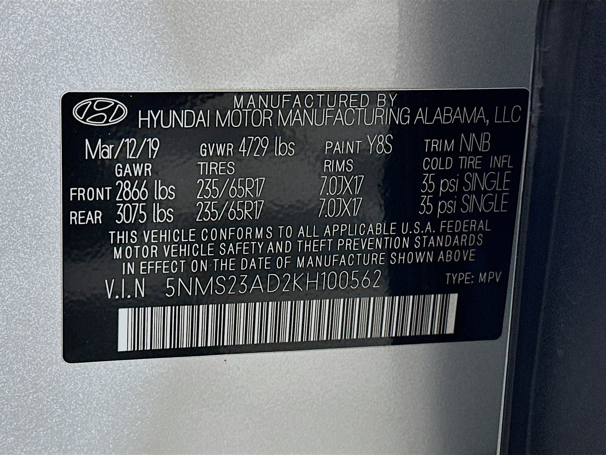 Used 2019 Hyundai Santa Fe SE FWD image 12