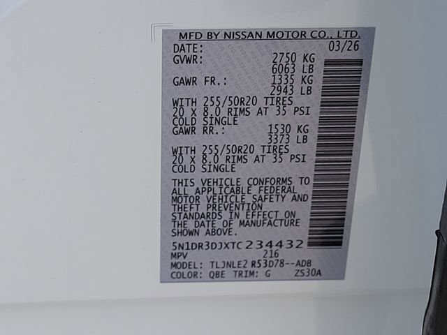 New 2026 Nissan Pathfinder Platinum image 13