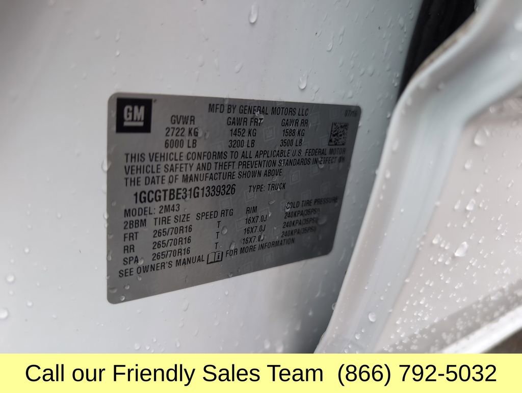 Used 2016 Chevrolet Colorado W/T w/ WT Convenience Package image 29