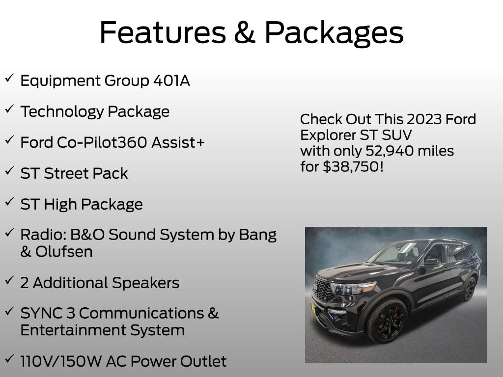 Used 2023 Ford Explorer ST w/ Equipment Group 401A image 4