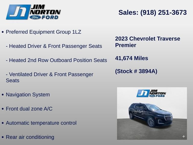Used 2023 Chevrolet Traverse Premier AWD/4WD image 8