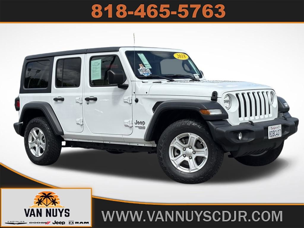 Used 2018 Jeep Wrangler Unlimited Sport S image 1