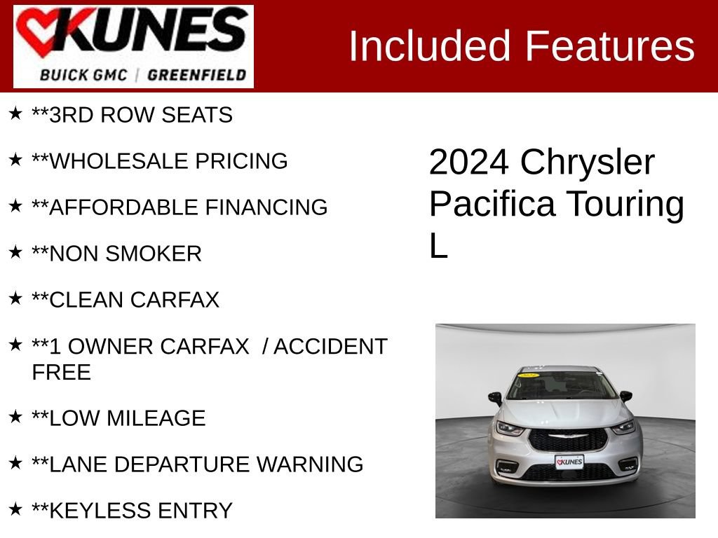 Used 2024 Chrysler Pacifica Touring-L FWD image 3